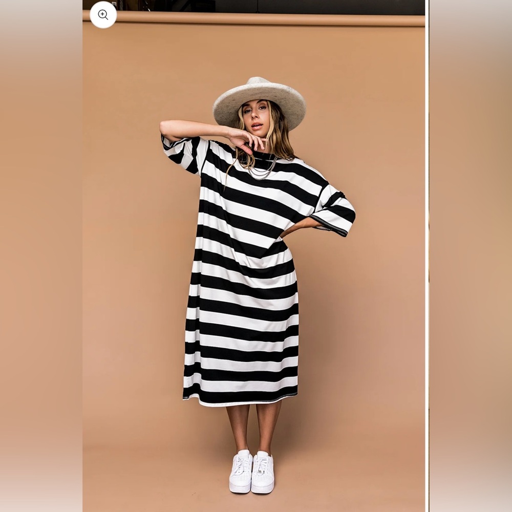 Dressed in LALA Ozzy Striped Dress